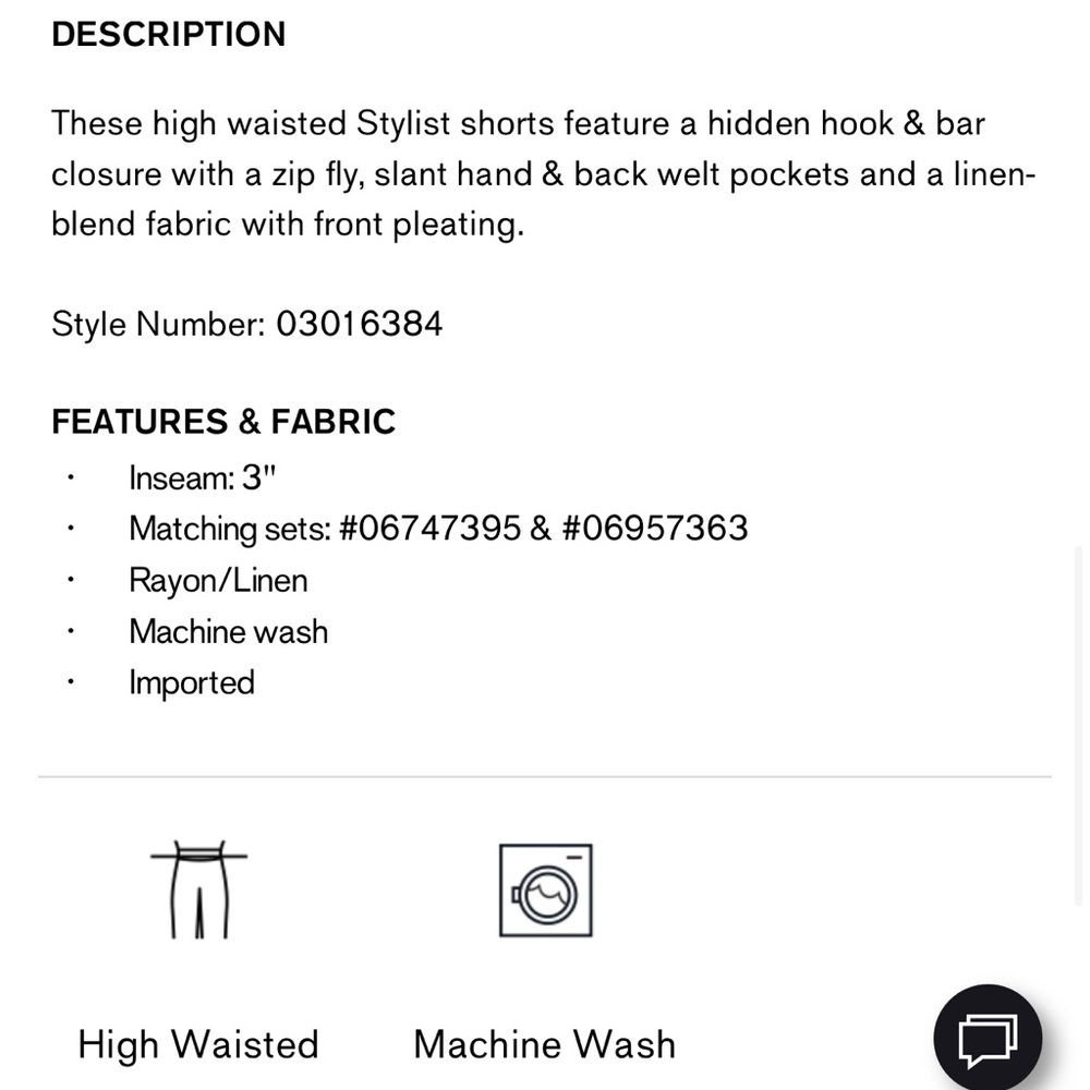Express Stylist Linen Short-Size 14 - Picture 4 of 6